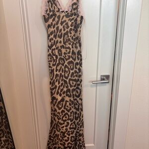 Leopard Print Maxi Dress